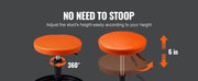 Charger l'image dans la visionneuse de galerie, Amocart Mechanic Stool 250 LBS Rolling Pneumatic Creeper Garage/Shop Seat Padded Rolling Workshop Stool for Garage Auto Repair
