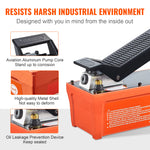 SucceBuy Air Hydraulic Pump 10,000 PSI 1/2 Gal Reservoir Foot Actuated Air Treadle for Auto Body Frame Machines and Pulling Post