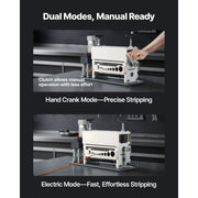 Load image into Gallery viewer, Amocart 370W Electric Wire Stripper Machine 0.06-1.57 in 11 Channel Automatic Copper Cable Stripper for Scrap Copper Recycling
