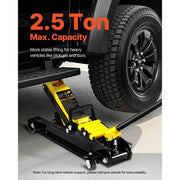 Load image into Gallery viewer, Amocart 2.5 Ton Floor Hydraulic Jack Pneumatic Low Profile Floor Jack Heavy-Duty Steel Floor Jacks with Single Piston Lift Pump
