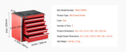Load image into Gallery viewer, SucceBuy 5-Drawer 8.6in Metal Tool Box Red/Black Portable Small Tool Chest with PP Feet Pads for Garage Workshop Tools Storage
