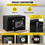 Load image into Gallery viewer, Amocart Fingerprint Locks Safe Deposit Box 0.8/2.1 Cubic Feet Digital Electronic Secret Hidden Piggy Bank for Money Guns File
