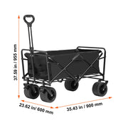 Load image into Gallery viewer, Amocart Collapsible Folding Wagon Beach Wagon Cart with All-Terrain Wheels Drink Holders Sports Wagon for Camping Shopping
