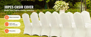 Load image into Gallery viewer, Amocart 30/50PCS Ivory Stretch Spandex Folding Chair Covers Universal Fitted Chair Cover Removable Protective Slipcovers
