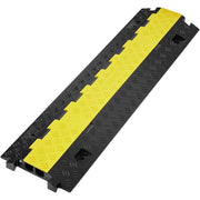 Load image into Gallery viewer, Amocart Cable Protector Ramp 1/3/5 PCS 2Channel Heavy Duty Wire Cord Cover Ramp with TPR Flip-Open Top Cover Traffic Speed Bump
