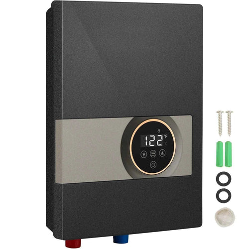 SucceBuy Instant Water Heater 8/13.8/18kw On Demand Electric  Water Boiler Digital Temperature Display & Easy Installation