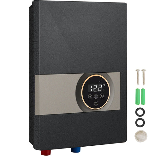 Amocart Instant Water Heater 8/13.8/18kw On Demand Electric  Water Boiler Digital Temperature Display & Easy Installation