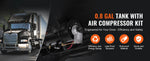 Amocart 12V Air Compressor with Tank 0.8 Gal Train Horn Air Compressor 120 psi Working Pressure Onboard Air Compressor System