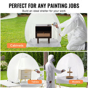 Load image into Gallery viewer, SucceBuy Spray Paint Shelter 40 x 35 x 40 in Pop-Up Portable Spray Paint Tent with Built-In Floor Exhaust Window and Storage Bag
