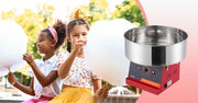 Bild in Galerie-Viewer laden, Amocart Electric Cotton Candy Machine Candy Floss Maker Commercial Cotton Candy Machine with Stainless Steel Bowl Sugar Scoop
