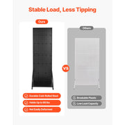 Load image into Gallery viewer, SucceBuy Standing Pegboard Display with Casters &amp; 30 Hooks Thickened Steel Peg Board Panel for Retail Store Jewelry Shop
