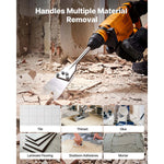 SucceBuy SDS Max Floor Scraper 23.6" x 5.9" Chisel Bit with Shank Compatible with Rotary Hammers for Removing Laminate Flooring