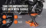 Charger l'image dans la visionneuse de galerie, Amocart Motorcycle Lift 1100 LBS Motorcycle Scissor Lift Jack with Safety Pin Steel Motorcycle Jack Hoist Stand for Motorbike
