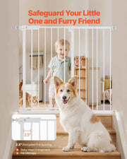 Charger l'image dans la visionneuse de galerie, SucceBuy Barrière Bébé 28/30/36 Pouces de Haut, Barrière pour Chien Facile à Franchir, Sécurité Enfant Animal, Kit de Fixation par Pression, Coupelles Murales, pour Portes
