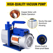 Load image into Gallery viewer, Amocart Vacuum Pump 7 CFM 1/3 HP Single Stage for R12 R22 R134a R410a Systems, 5PA Vacuum Refrigerant for Automobile Reparation
