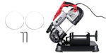 Amocart Portable BandSaw 5Inch Cutting Capacity Cordless Variable Speed 10Amp Motor Deep Cut Bandsaw for Metal Wood Pipes Rebar