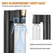 Load image into Gallery viewer, SucceBuy Sparkling Water Maker, Soda Maker Machine for Home Carbonating, Seltzer Water Starter Kit with BPA free 1L PET Bottle

