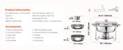 Load image into Gallery viewer, Amocart 5 Qt 2 4 Pack Round Chafing Dish Buffet Set Stainless Steel Chafer w/ 4 Full Size Pan Catering Warmer Server for Party
