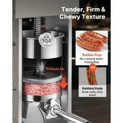 Load image into Gallery viewer, Amocart Electric Sausage Stuffer Stepless Speed Control Foot Pedal Stainless Steel Heavy Duty Sausage Filler w/4 Stuffing Tubes
