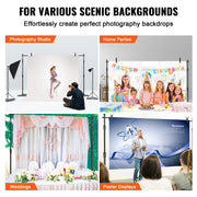 Charger l'image dans la visionneuse de galerie, Amocart 10 x 10 ft Heavy Duty Backdrop Stand Height Adjustable Photography Backdrop Stand for Party Wedding Display Exhibition
