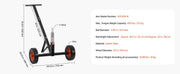 Load image into Gallery viewer, Amocart 600lbs Tongue Trailer Dolly with 16.5in-22in Adjustable Height &amp; 1-7/8 in Hitch Ball Steel Boat Mover Moving Car Rvs

