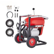 Bild in Galerie-Viewer laden, Amocart Drain Cleaner Machine 120FT 6/5 Inch 1100W Electric Sewer Snake Auger Manual Feed CW/CCW Control Pipe Cleaning Machine
