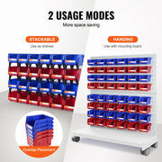 Bild in Galerie-Viewer laden, SucceBuy Storage Bin 24pcs Stackable Organizer Bin 5x4*3inch Freestanding Tiered Shelf for Garage Hanging Stacking Container
