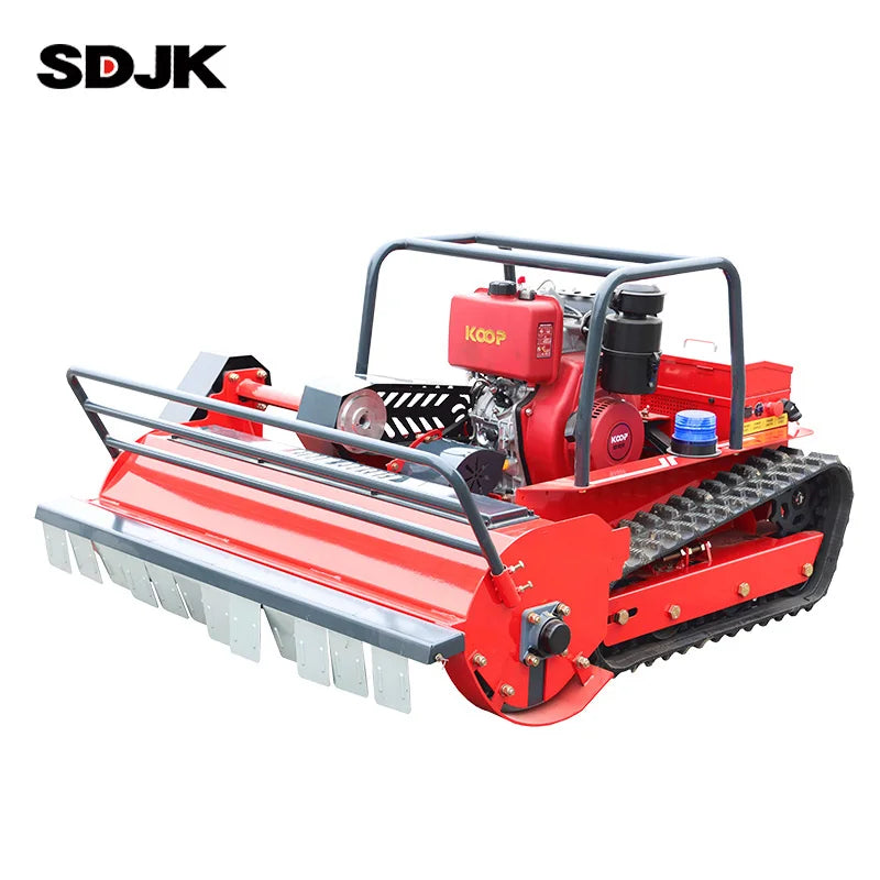 SDJK Mini Remote Control Lawn Mower Robot, Customized All Terrain Weeder for Home Orchard Fast Delivery