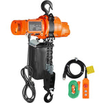 Amocart 2200 lbs Electric Chain Hoist Single Phase Overhead Lifting Crane with Chain 10 ft  Wired Remote Control for Garage