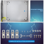 Charger l'image dans la visionneuse de galerie, Amocart NEMA Stainless Steel Enclosure 300x300x200 mm IP66 Waterproof &amp; Dustproof Electrical Junction Box with Mounting Plate
