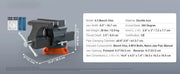 Bild in Galerie-Viewer laden, SucceBuy Bench Vise 4.5" 6" 6.5" Multipurpose, Swivel Base &amp; Anvil Heavy  Cast Iron for Drilling, Conduit Cutting, Sanding

