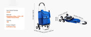 Bild in Galerie-Viewer laden, Amocart 36L Folding Shopping Cart Stair Climbing Handcart with Wheels &amp; Oxford Cloth Bag Hand Truck for Grocery Laundry Storage
