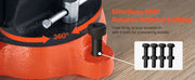 Load image into Gallery viewer, Amocart Bench Vise 5"/5.5"/8" Jaw Width Multipurpose Vise with 360° Swivel Locking Base Vise with Anvil for Clamping Round Pipe
