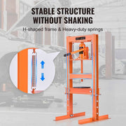 Load image into Gallery viewer, Amocart Hydraulic Shop Press 6T H-Frame Hydraulic Garage/Shop Floor Press Shop Press with Press Plates for Garage Shop Workshop
