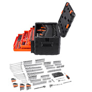 Load image into Gallery viewer, SucceBuy Mechanics Tool Set and Socket Set 450 Pcs 1/4 3/8 1/2 inch Drive Deep and Standard Sockets w/ Bits Wrenches Accessories - AMOCART
