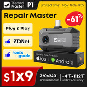 Load image into Gallery viewer, P1 Thermal Camera 1112℉ for ios and android phone 320*240 X³IR Resolution House Inspection Thermal Imager
