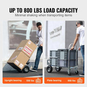Load image into Gallery viewer, SucceBuy Folding Hand Truck Aluminum Heavy Industrial Collapsible Dolly Cart for Transport and Moving in Warehouse Supermarket
