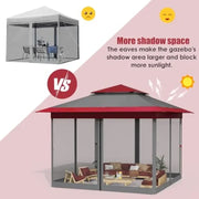 Load image into Gallery viewer, Pop Up Gazebo Tent Outdoor   Easy Set-up Folding Shelter with Netting Metal Fe Sned House Shade Vented for Patio Lawn Party Bac
