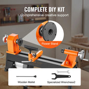 Load image into Gallery viewer, SucceBuy Benchtop Wood Lathe 10inx18in / 14inx40in EU-230V US-120V Power Wood Turning Lathe Machine Variable Speeds Woodworking - AMOCART
