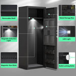 Amocart 3-8 Rifles Gun Safe with Digital Lock Gun Storage Cabinet Removable Shelf for Home Long Guns & Pistols