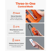 Charger l'image dans la visionneuse de galerie, Portable Power Winch 30 ft Lifting Height for Garage Warehouse Factory Towing SucceBuy 3-in-1 1100lbs Electric Hoist Winch 1500W
