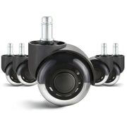 Load image into Gallery viewer, SucceBuy 2/3 inch Set of 5 Office Chair Wheels Replacement Computer Gaming Desk Universal Caster for Hardwood Floors and Carpet
