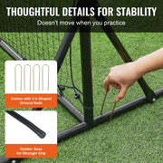 Load image into Gallery viewer, Amocart 12x6FT Soccer Rebounder Net Iron Soccer Training Equipment Sports Football Training Gift Perfect for Solo/Team Practice
