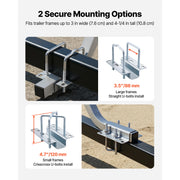 Load image into Gallery viewer, SucceBuy Boat Trailer Guides 2PCS High-Hardness Steel Trailer Guide-Ons Fits C-Channel Bunk-Style Pontoon Trailers/V-Hull Boats
