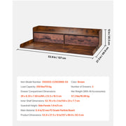Load image into Gallery viewer, SucceBuy Washer Dryer Countertop w/ Drawer Shelf Wooden Washer and Dryer Countertop Laundry Topper for Laundry Room Organization
