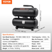 Load image into Gallery viewer, SucceBuy Air Compressor 750W/1450W/3000W Oil Free Air Compressor Quiet Portable Compressor Pump for Auto Repair Tire Inflation
