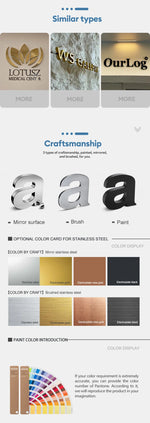 Custom Outdoor Metal Letter Signs for Business Interior Metal Business Signs Outdoor Metal Shop Signs