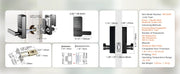 Load image into Gallery viewer, Amocart Smart Lock 5 in 1 Smart Door Knob Fingerprint Deadbolt with App Control Bluetooth Smart Lock Keyless Entry Door Lock
