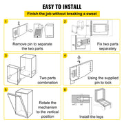 Load image into Gallery viewer, SucceBuy DIY Murphy Bed Hardware Kit Vertical Mounting Wall Bed Spring Mechanism Heavy Duty King Queen Bed Support Hardware DIY
