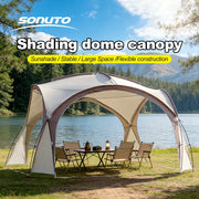 Load image into Gallery viewer, Sonuto Extra Large Dome Canopy Tent Pop-up Camping Gazebo with Mosquito Net Waterproof Sun Protection Pavilion for Outdoor Party
